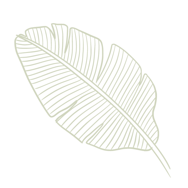 tropical leaf decoration